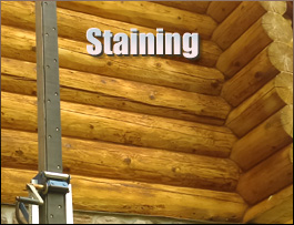  Barren County, Kentucky Log Home Staining